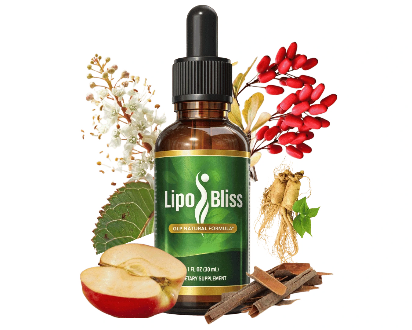LipoBliss liquid drops bottle
